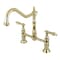 Kingston Brass KS1172AL Heritage Bridge Kitchen Faucet, Polished Brass KS1172AL - alternate 1